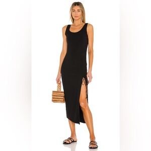 NWT LSPACE Sandpiper Dress with Slit in Black - Size L